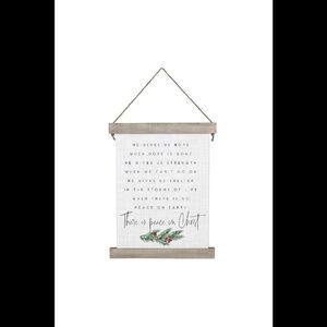 Sincere Surroundings Peace in Christ Hanging Canvas